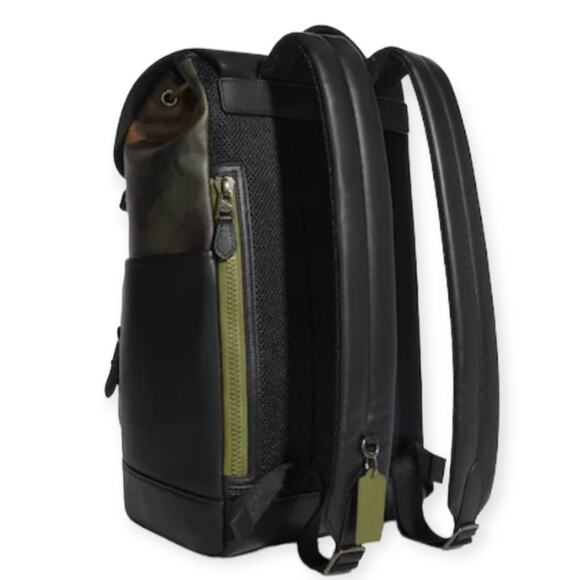 COACH Track Backpack In Signature Canvas Camo Print - Picture 15 of 16